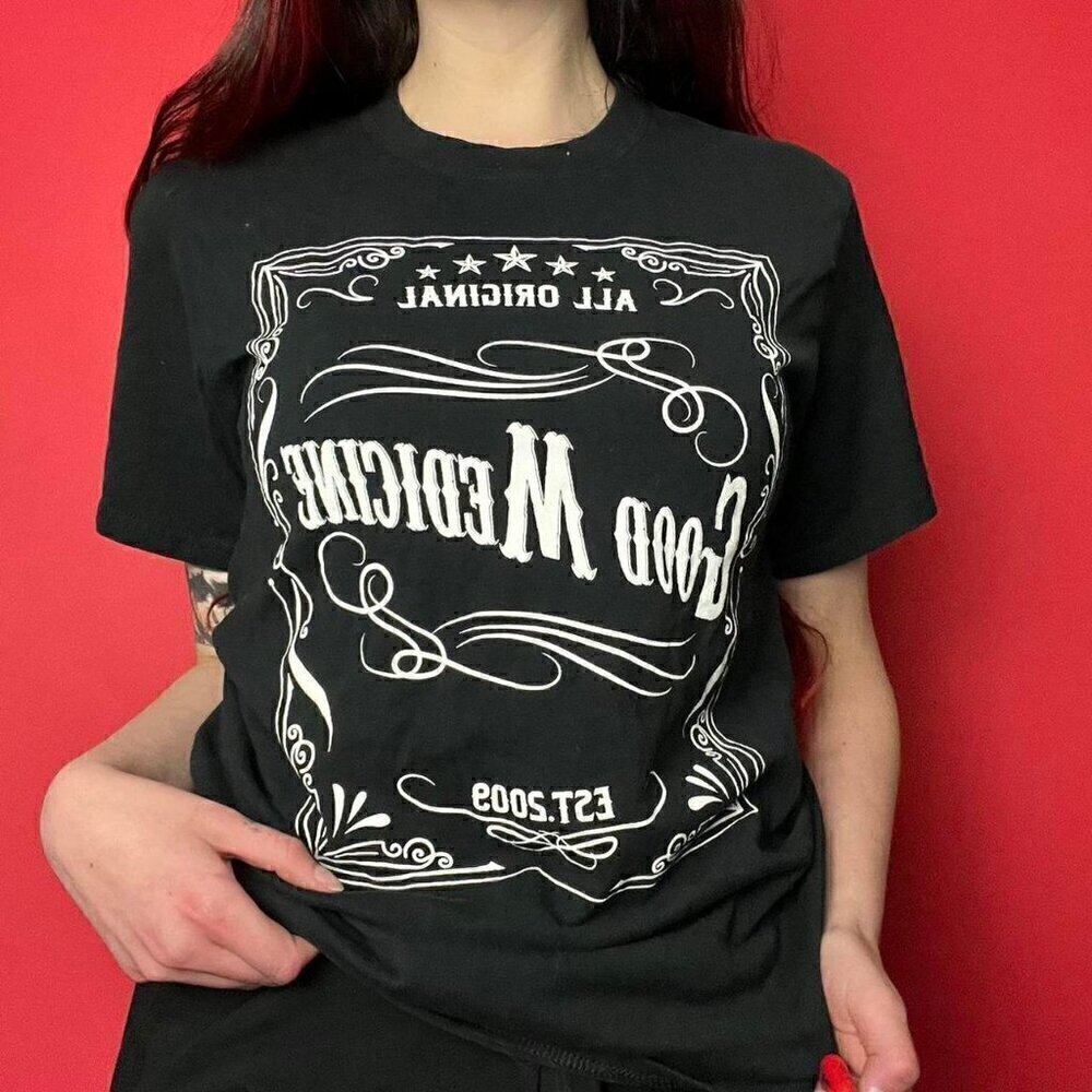 Black and white Jack Daniel’s rip off tee​​​​​​​​​​​​​​​